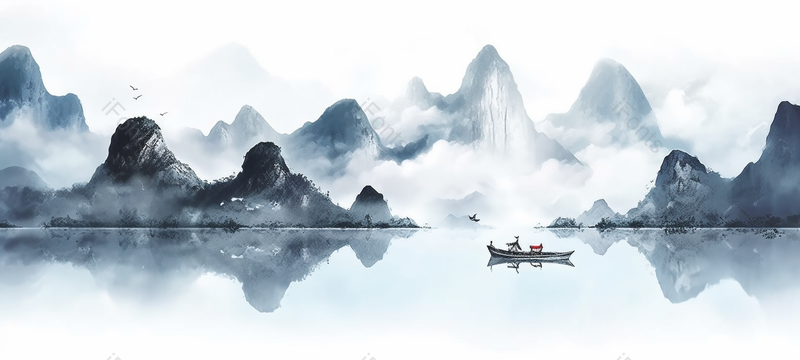 中国画水墨风山水画背景图,插画/手绘图,插画/手绘图库,插画/手绘图下载,插画/手绘